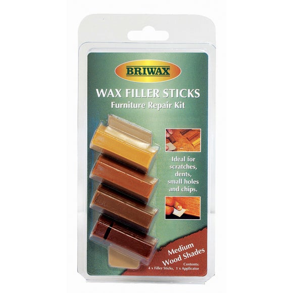 Briwax Wax Filler Sticks Medium Wood Shades