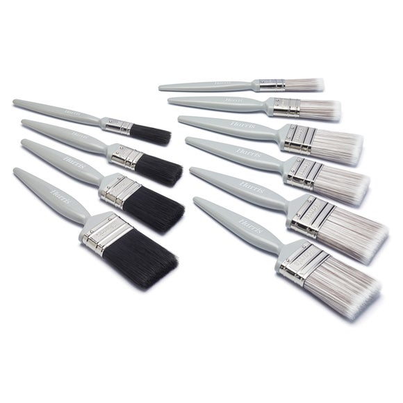 Harris Essentials Walls & Ceiling and Gloss Brush 10 Pack