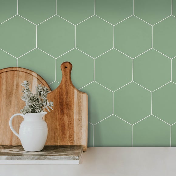 Hexagon Self Adhesive Backsplash Tiles