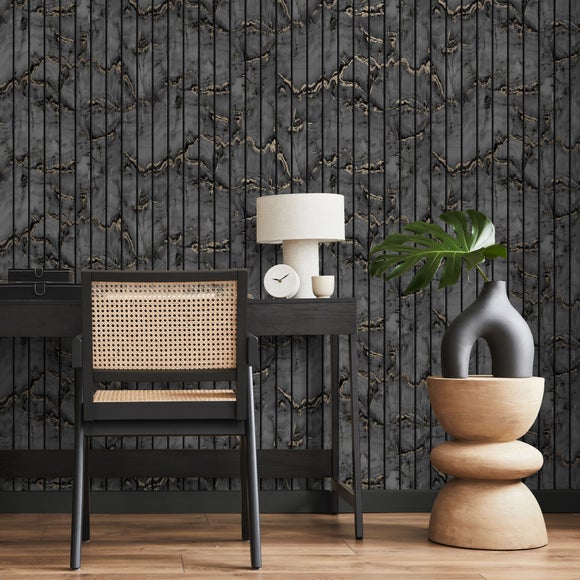 Marble Slat Panel Wallpaper
