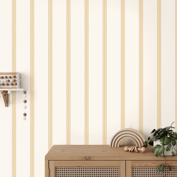 Scallop Stripe Wallpaper