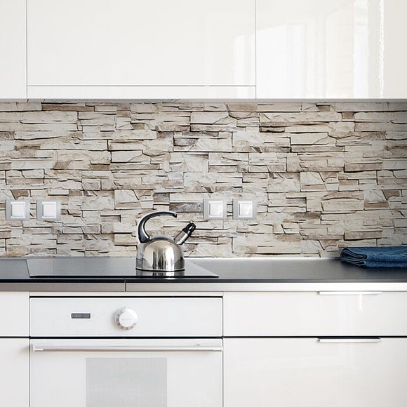 Stone Self Adhesive Backsplash Tiles