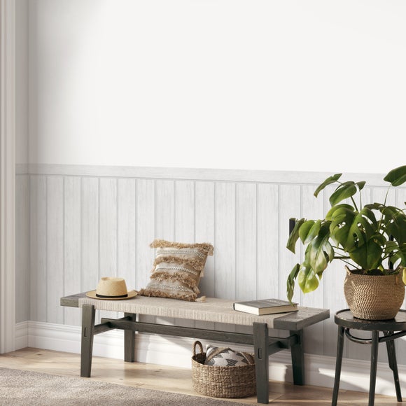 Tongue and Groove Panel Wallpaper