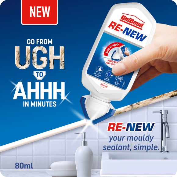UniBond Re-new Silicone Sealant 80ml