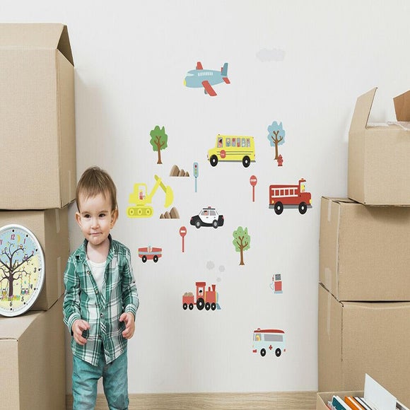 Walplus Happy Cars Wall Stickers