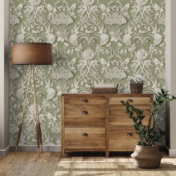 Woodland 3D Effect Wallpaper
