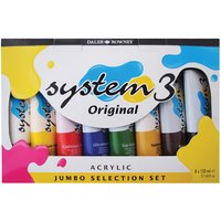 Daler Rowney System 3 Acrylic Paint Assorted Set (8 x 150ml Tubes)