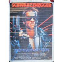 The Terminator (1984) Rare Italian Edition Two-sheet Original Movie Poster *exshop New Stock*