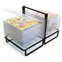 Classroom 30 Shelf Spring Loaded Art Drying Rack