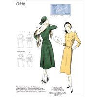 Vogue Sewing Pattern 9346 (E5) - Misses Dress 14-22 V9346 14-22