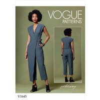 Vogue Sewing Pattern 1645 (A) - Misses Jumpsuit XS-M V1645Y XS-S-M