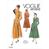 Vogue Sewing Pattern 1669 (A5) - Misses Outerwear 6-14 V1669A5 6-14