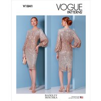 Vogue Sewing Pattern 1841 (F5) - Misses Petite Occasion Dress 16-24 V1841F5 16-24