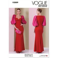 Vogue Sewing Pattern V2009 (B5) Misses' Dress by Badgley Mischka  8-10-12-14-16