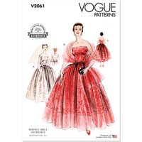 Vogue Sewing Pattern 2061 (Y5) Misses' Dresses and Stole  18-20-22-24-26