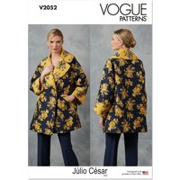 Vogue Sewing Pattern 2052 (B5) Misses' Jacket by Julio Cesar Nyc  8-10-12-14-16