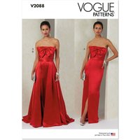 Vogue Sewing Pattern 2088 (B5) Misses Dress and Overskirt  8-10-12-14-16