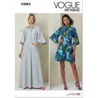 Vogue Sewing Pattern 2083 (Y5) Misses Dress in Two Lengths  18-20-22-24-26