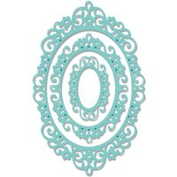 Intricate Oval Frame Sweet Dixie Cutting Die